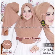 (daura gama) instant Hijab medina jersey Knit/Bergo instant soft ped daura gama/Contemporary instant