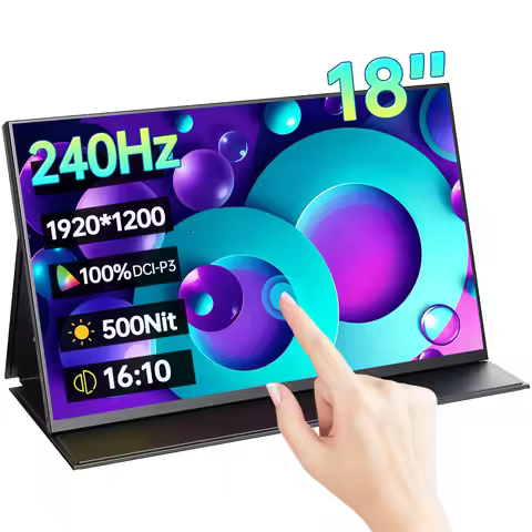 18 Inch 1.5K 240Hz Touch Screen Portable Monitor 16:10 100%DCI-P3 500Nit IPS Display For PC Laptop M