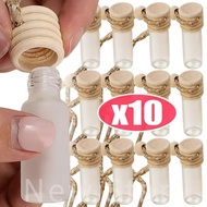 [24H Ship Out] 5/10pcs DIY Refillable Hanging Pendant for Rearview Mirror, Frosted Glass Empty Car P