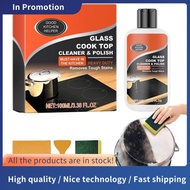 Kitchen Stove Cleaner Non-Scratch Cleaning Kit Glass Cooktop Cleaner Non-Abrasive Powerful Kitchen D