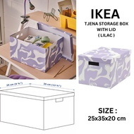 TJENA Storage Box With Lid ( 25x35x20 cm ) - LILAC