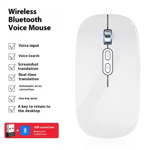 AI Smart Voice Mouse Speech to Text Mouse Rechargeable 2.4G Wireless Bluetooth Mouse For Honor Pad 8
