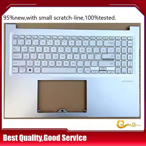 YUEBEISHENG 95%New/Org For ASUS Vivobook 16 K16X M1603Q X1603Z X1603 M1603 Palmrest US keyboard Uppe