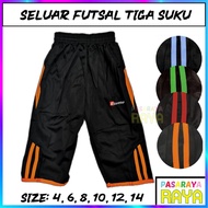 Budak Seluar Futsal Tiga Suku Seluar Sukan Tracksuit Tiga Suku Kids 7661 Tracksuit Three Quater Kids