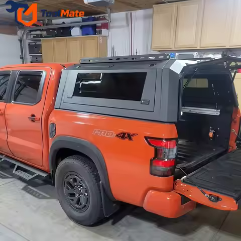 For Nissan Frontier Pro 4X Truck Canopy with Side Windows 4x4 Pickup Accessories Aluminum Hard Top C