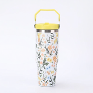 900ml Tumbler Thermos Bottle with Straw Aesthetic Tumbler Botol Air Tahan Sejuk Aquaflask Tumbler St