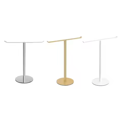 T Shape Hand Towel Holder Standing Towel Bar Hand Towel Stand Countertop Towel Stand for Hotel