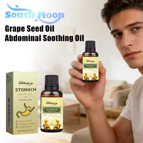 South Moon Stomach Relief Oil Improve Bad Breath Relieve Bloating Reducing Stomachache Adjust Digest