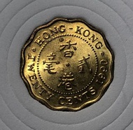 A5香港貳毫 1990年 (新淨) 英女王頭二毫 香港舊版錢幣 硬幣 $15