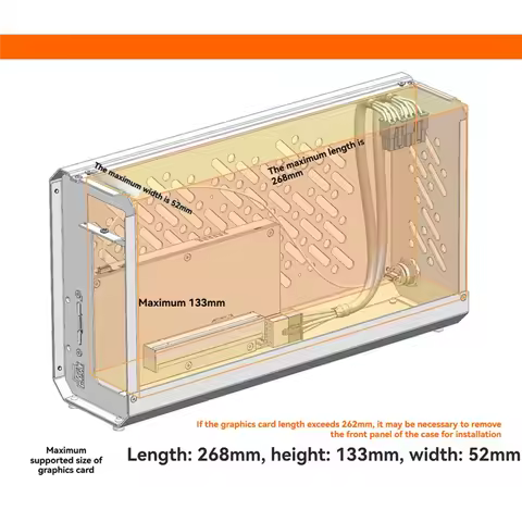Th3p4gan V2 Thunderbolt 3/4 USB4 Graphics Card Docking Station GPU Dock With Chassis Power Interface