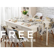 SyaQist Premium Cotton Linen Table Cloth 140cm x 180cm For 4-6 Seater Table