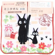 日本精品  魔女宅急便 Kiki's Delivery Service Cat 黑貓 柔軟手巾 毛巾 Mini Face & Hand Towel Handkerchief 8寸 包郵