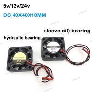 DC 5V 12V 24V 4010 40x40x10MM Cooling Fan low noise brushless Blower Bearing sleeve hydraulic Fluid 