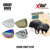 Visor XDOT G118 100% High Quality Clear Silver Tinted
