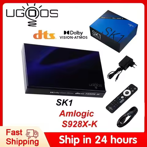 Ugoos SK1 Smart TV Box Android 11 Amlogic S928X-K 8GB 128GB Wifi6 Bluetooth5.3 1000M Set Top Box Dol