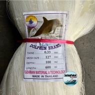 033MM X 127MM (5") X 100MD X 600ML Jaring Pukat Ikan / Mata Lintang / Isi Kosong / Warna Putih / Tha