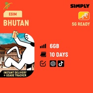 [eSIM- Bhutan] 10 Days 6GB + Unlimited Data | No Registration Required