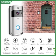 {BIG}  V5 Video Doorbell Sensitive Recording Night Vision Home Outdoor Wireless Electronic Peephole Doorbell for Home