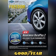 NEW Ban mobil Goodyear 185/65 R15 Assurance Duraplus 2 Untuk Mobil
