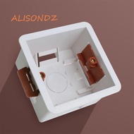ALISONDZ Gypsum Board Lining Box, Junction Box Embedded Install Wall Socket Cassette, Square 86 Type