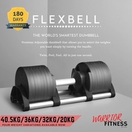 [Ready Stock FREE RACK] OEM PREMIUM QUALITY Adjustable Flexbell 40.5KG/36KG/32KG/20KG Smart Dumbbell [OEM Nuo Flexbell]