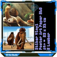Poster Sticker Ice Age A4 2 Sheets Animation Movie Kids Tv Event Sticker Vinyl ArtPaper Wall Kinderg