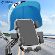 NOBELJIAOO 1Pc Cartoon Motorcycle Small Helmet Rider Mobile Phone Holder and Electric Bicycle Naviga