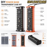 IBSUNSTORE DIY Power Bank , 4X21700 Support LED Display Screen 21700 Battery , Battery Capacity Opti