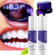 Purple Whitening Toothpaste Deep Cleaning Stain Removal Dentifrice Freshing Breath Oral Care Essenti