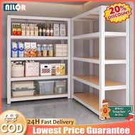 White Boltless Rack Murah Rak Home Store Storage Rack Shelf Warehouse Rak Besi Serbaguna Bertingkat 