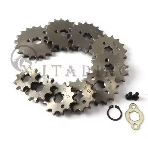 428# 10T-19T 17-20mm Sprocket Front Engine For KAYO BSE SSR SDG Dirt Pit Bike ATV Quad Go Kart Moped