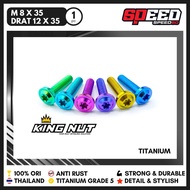 Titanium Bolt M 8x35 Thread 12x35 Grade 5 King Nut Thailand