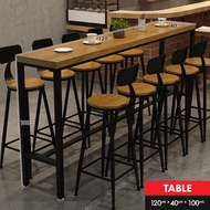 FINSSO Dante Solid Wood Bar Table/Bar Table/Stool/Bar Table Set/Restaurant  table