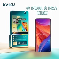 KAIKU LCD for Gogle PIXEL 8 Pro (6.7-Inch GC3VE) Fullset Tucshcreen Fingerprint On Frame Black