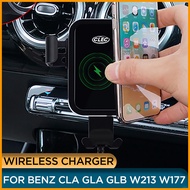 Wireless Phone Charger Holder For Mercedes Benz W177 W213 W205 Air Vent Mount Phone Bracket For Merc