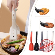 Two-in-one Frying Spatula Clip Silicone Spatula Clip Multi-function Clip Fish Clip Food T4l4