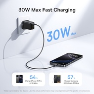 Baseus EnerFill FN11 Fast Charger 2U+C 30W UK GaN Tech Compact Travel Smaller Size Charger