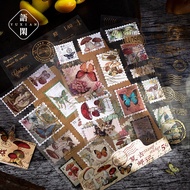 Retro Mail Stamp Sticker for Deco