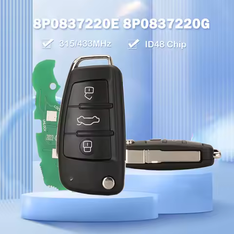 jingyuqin 315/433MHz ID48 Chip Remote Car Key Fob For Audi A3 S3 S4 TT A4 A6 A8 NBG009272T 2674A-009