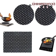 CHIHIRO1HXY3 Induction Cooktop Mats, Reusable Heat Resistant Induction Cooktop Protector, Kitchen Ac
