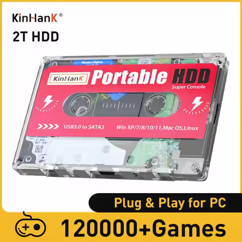 Kinhank Super Console X Batocera 33 500G 2T Hard Drive Disk 110000+ Retro Video Games for MAME/ARCAD