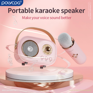 POLVCDG Speaker Sound System Bluetooth Speaker Microphone Wireless Microphone Karaoke Bluetooth Speakers Speaker With Microphone Wireless Microphone Original Karaoke Systems Gifts for Friends