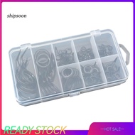SN 75Pcs 8 Sizes Fishing Rod Guide Line Kit Straight Single Foot Rings Repair Eyes
