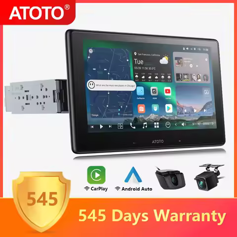 ATOTO 10" inch Android 13 Single 1 Din Car Stereo 8G+128G Bluetooth Apple Carplay Screen Android Aut