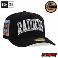 NEW ERA 59FIFTY FITTED A-FRAME LAS VEGAS RAIDERS BLACK PRIME EDITION CURVED HAT CAP