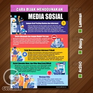 Wise Poster Using Social Media, A3 Glossy Lamination