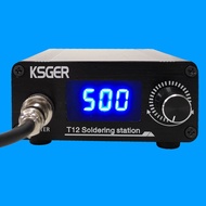 KSGER T12 Soldering Station STM32 Digital Controller Aluminum Alloy Case 907 Soldering Iron Handle A