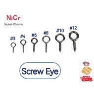 * * Chrome Plated Screw Eye 3 / 4 / 6 / 8 / 10 / 12 Eye Bolt Eye Screw Hook