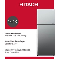 Hitachi ฮิตาชิ ตู้เย็น 2 ประตู 14.4 คิว 407 ลิตร Glass Door Stylish Line รุ่น R-VGX400PF MIR