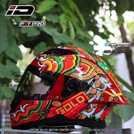 หมวกกันน็อคเต็มใบ ทรงสปอร์ต ID รุ่น FRT PRO มาตรฐาน มอก.และ ECE 22-06 M L XL XXL ชุดนวมถอดซักได้ รอ